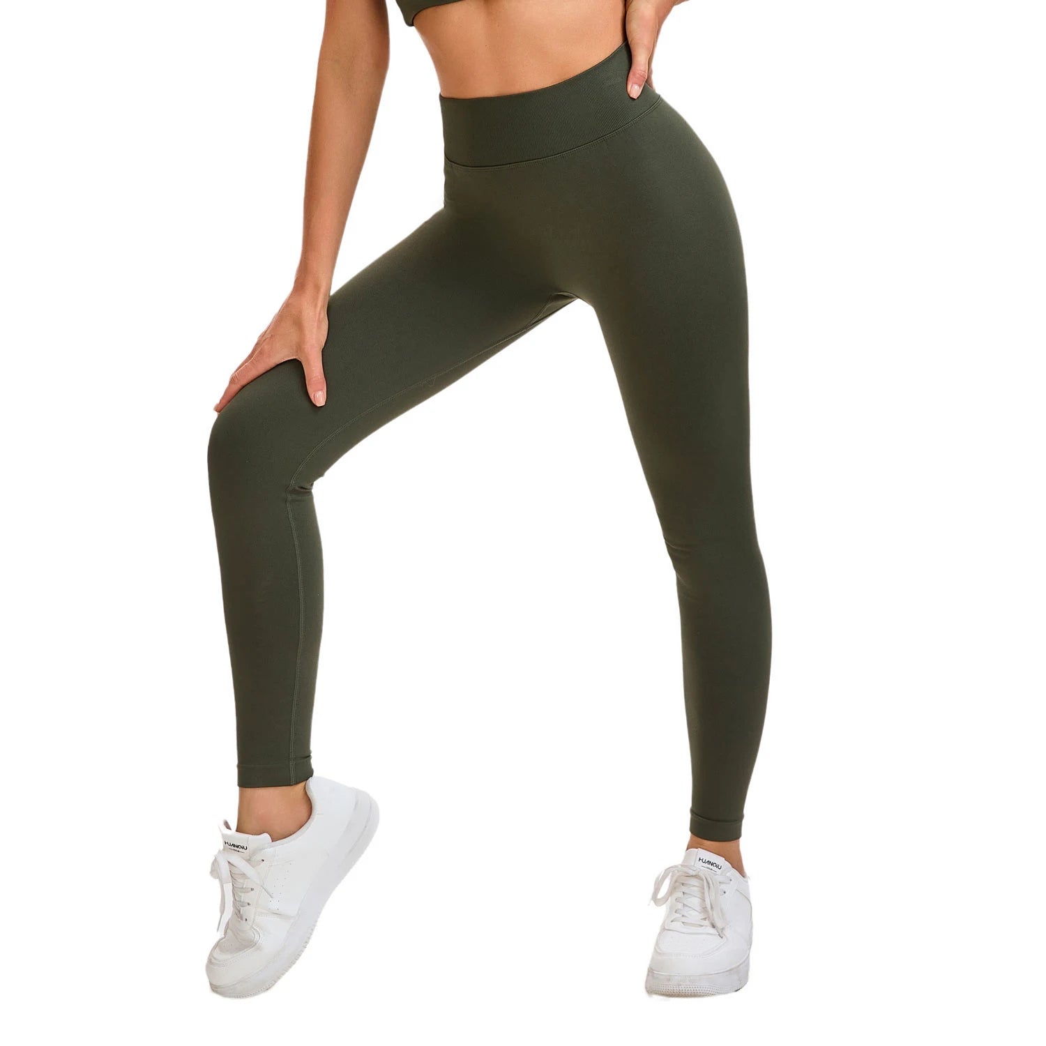 Leggings feminina sem costura - cintura alta