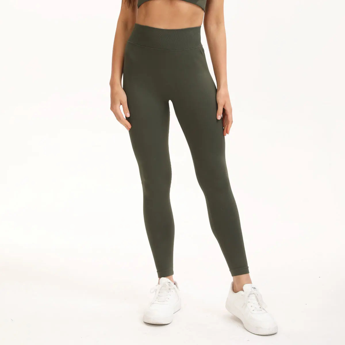 Leggings feminina sem costura - cintura alta