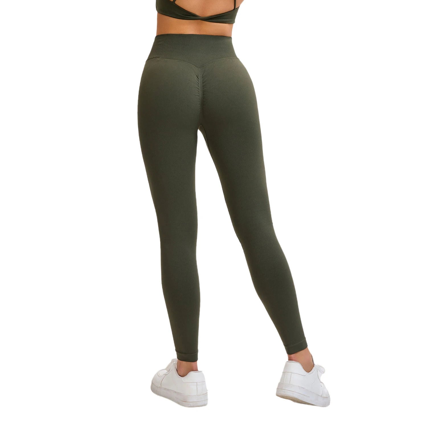Leggings feminina sem costura - cintura alta